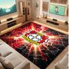 Blackburn Rovers Football Print Crystal Velvet Rug, Comfortable Water Absorbent Non Slip Indoor Floor Carpet
