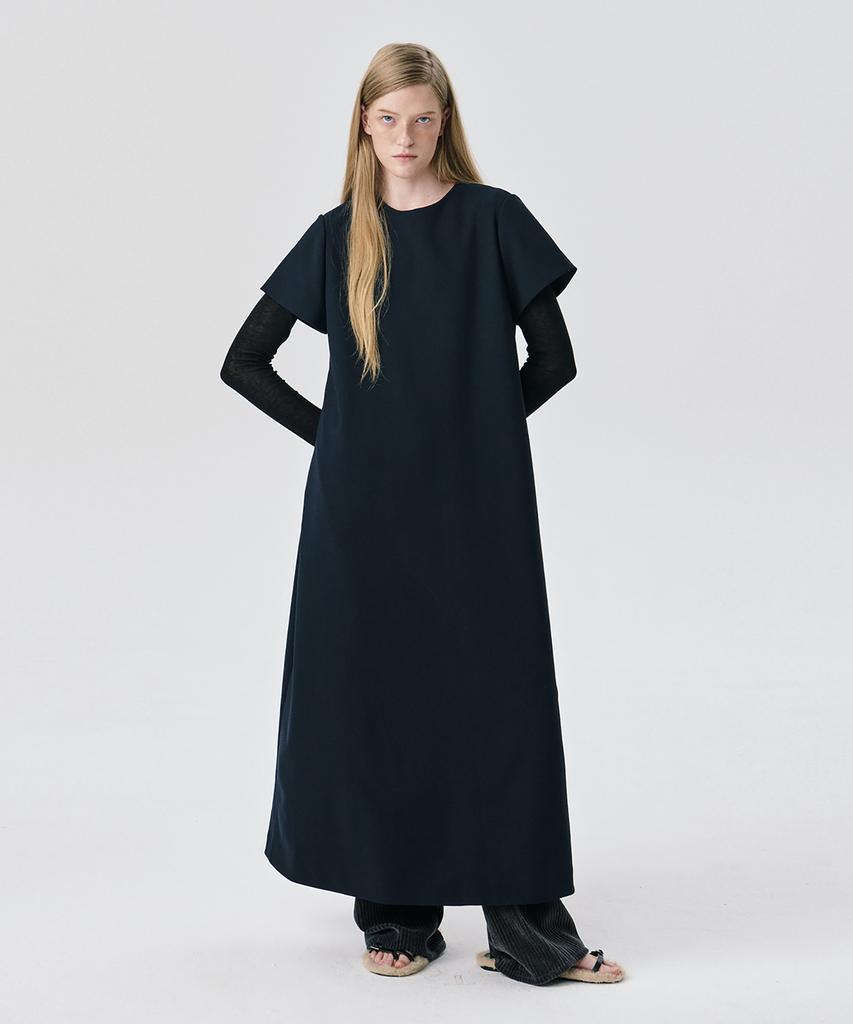 Bundercammer Short Sleeve Ponte Dress_Black