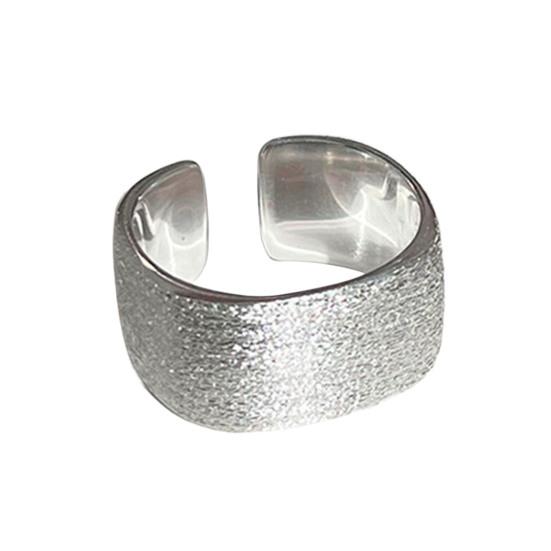 Простое серебряное кольцо с регулируемым открытым кольцом, минималистичное широкое кольцо ручной работы, парные украшения для мужчин и женщин