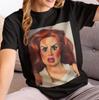 Popular Tshirt Gen Z Meme Tee: Funny Sarcastic Doll Face - Soft Cotton, Distressed Style, Gift For Woman, Unisex Fit