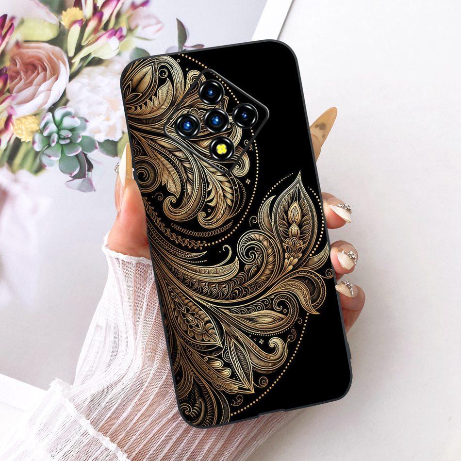 For Infinix Zero 8 8i X687 X687B Cool Dragon Tiger Pattern Phone Case For Infinix Zero8 Zero8i Black Silicone Soft Cases