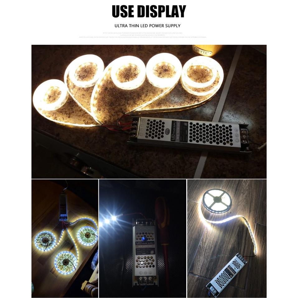 Улучшенный светодиодный драйвер из алюминиевого сплава, бытовой источник питания 12 В/24 В, портативные световые трансформаторы для светодиодной ленты