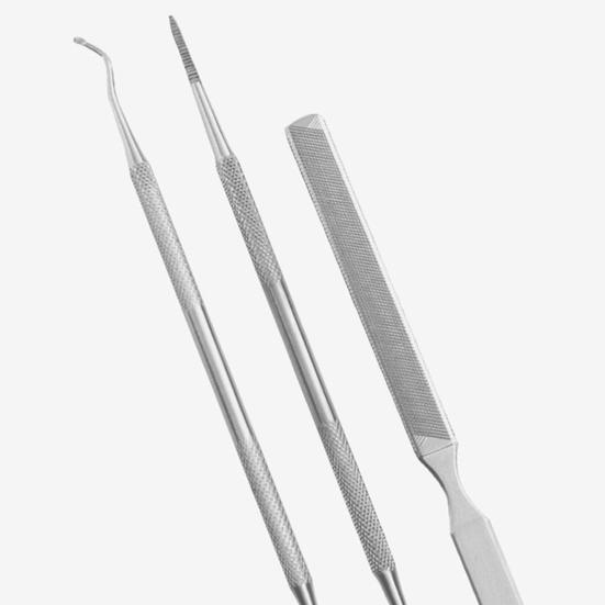 Yousheng 3 шт./набор Подъемник для ногтей Пилка Профессиональный очиститель для ногтей Двусторонний Подъемник для коррекции вросшего ногтя Пилка Педикюрный инструмент Уход за маникюром