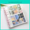 Clip Color Transparent Sparkling 6hole Loose Leaf Album Children Gifts Birthday
