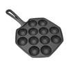 Octopus Meatballs Frying Pan 12 Grid Takoyaki Cooking Pan Non Sticking Cast Iron Octopus Meatballs