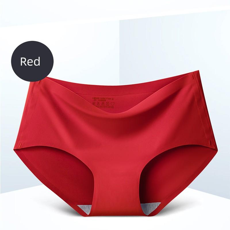 Women's Panties Ice Silk Cool Refreshing Seamless Underwear Triangle Big Yards Female Briefs