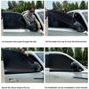 2/4pcs Car Window Shade Breathable UV Protective Universal Insulated Screen Window Sunscreen Anti-mosquito Car Window Sunshade