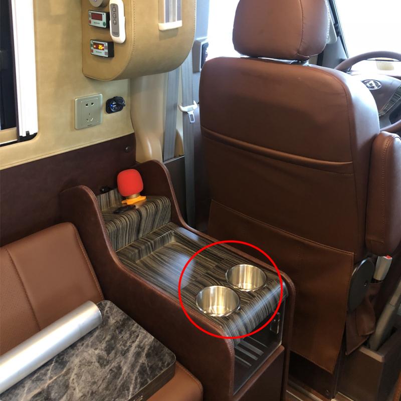 Подстаканник из нержавеющей стали, настольный держатель для напитков для автофургона, грузовика, кемпера
