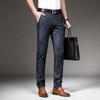 Джинсы мужские прямые свободные мужские летние брюки из ледяного шелка ультратонкие большие эластичные деловые повседневные мужские брюки