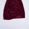 2025 Spring Women's European-American Velvet Knot Dress with Lining