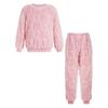 Children's Girls Boys Pyjamas Soft Loungewear Sleepwear Winter Warm Long Sleeve Tops with Pants Leisure Suit