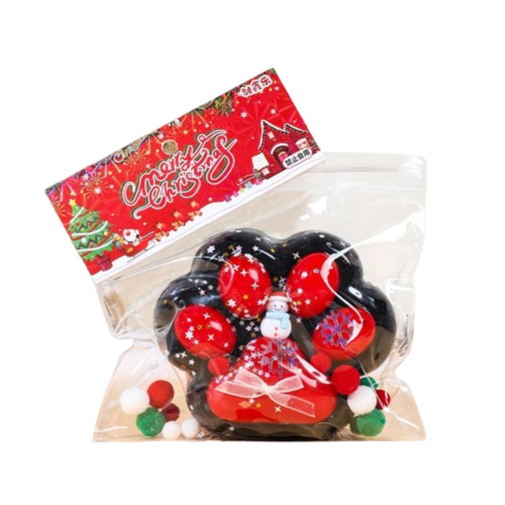 Super Large Christmas Cat Paw Squeeze Toys Kneading Cat Paw Pinch Toy Cartoon Fidget Toy  Children
