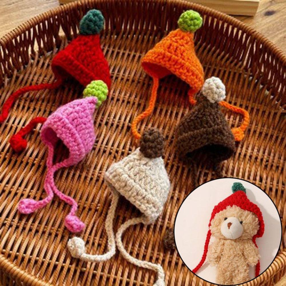 Casual Wear Animal Doll Knitted Hat Fashion DIY Knitted Skirt  Accessories  for 10cm Cotton Dolls