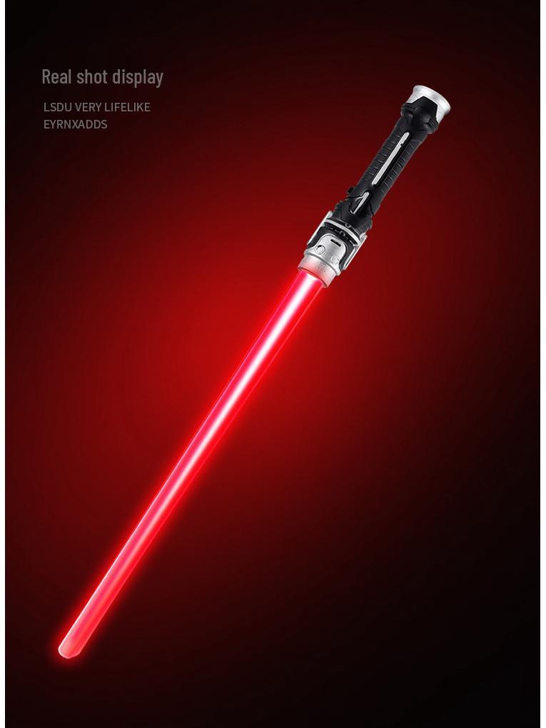 Men's & Children's Telescopic Seven-Color Laser Sword - Flashing Light for Street Vending & Night Markets