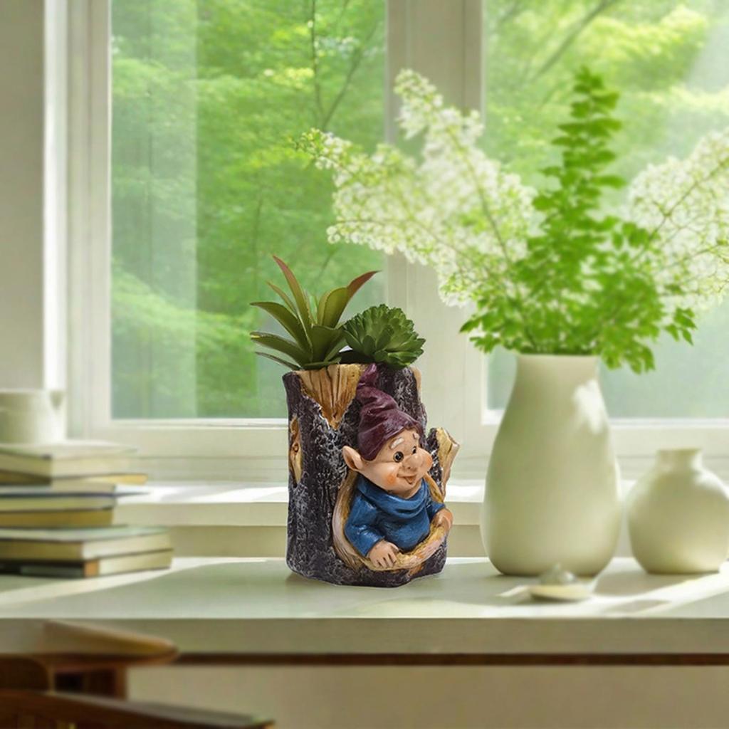 Корзины для растений, симпатичный эльфийский карликовый горшок для цветов, суккулентные цветочные горшки, настенное подвесное кашпо для балкона, декор для дома и сада