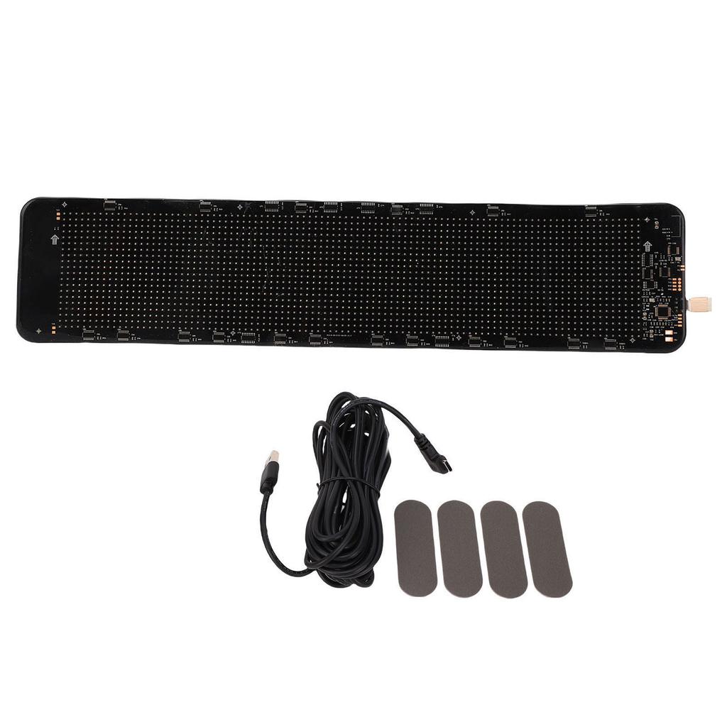 Flexible LED Display Panel Programmable Dynamic Colorful Eye Sign Soft Screen 96x20 Px