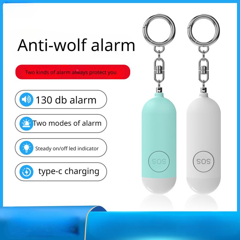 Self Defense Alarm  Anti-wolf Girl Child Women Security Protect Alert Personal Safety Scream Loud Emergency Alarm Keychain