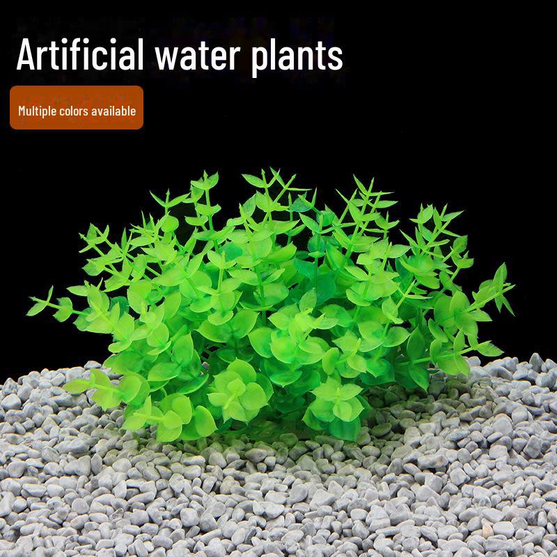 Fish Tank Decoration: Plastic Simulated Water Plant Grass
