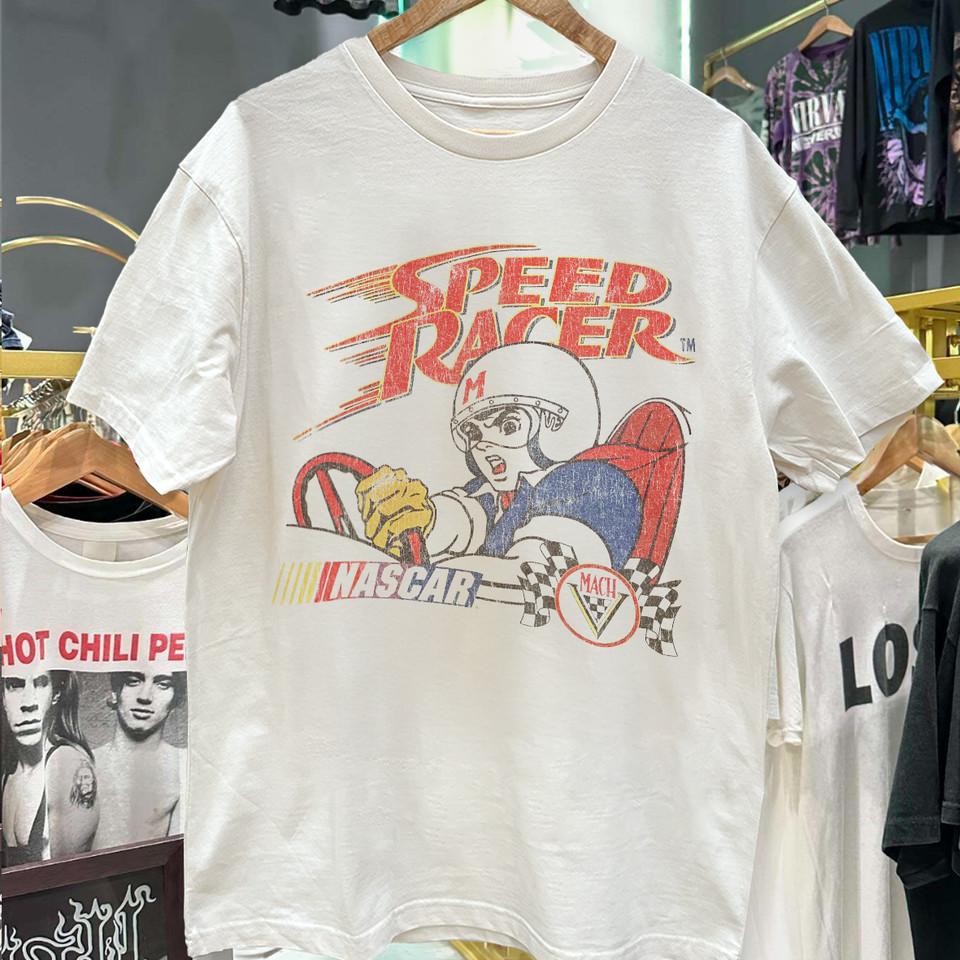 SPEED RACER Shirt Rare Design White Short Sleeve Unisex Shirt Men Women WA2712