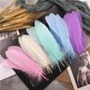 15 -20cm Hard Stick Goose Feathers Natural Swan Pluma Handicraft Accessories Colorful Dream Catcher Feather Decoration
