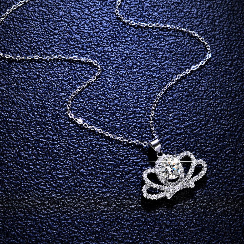 Tancision S925 стерлингового серебра Муассанит Роскошное индивидуальное ожерелье с подвеской женское классическое ожерелье прилив вечерние подарок