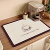 American Coffee Machine Absorbent Leather Quick-Dry Tabletop Mat