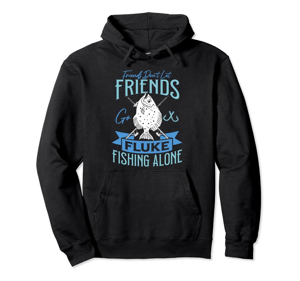 Fluke Fisherman Gear Fluke Fishing Rod and Reel Combo Hoodie
