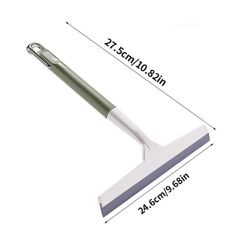 Скребок для окон с ручкой, многофункциональный скребок для автомобильных стекол, очиститель зеркал, резиновый стеклоочиститель, многофункциональный
