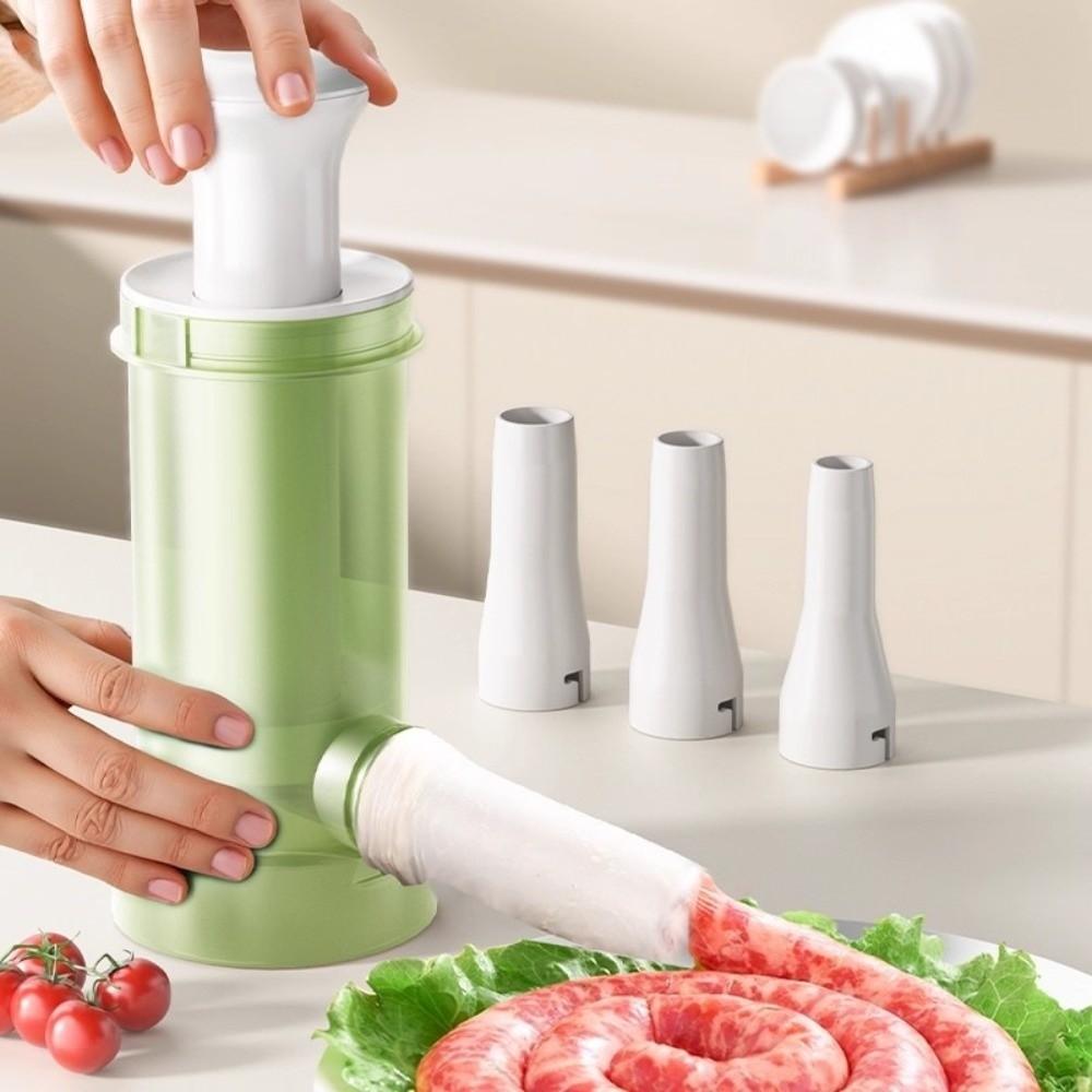 Ручная колбасная машина пищевого класса большой вместимости, набор для набивки мяса, инструмент для набивки колбас, приготовление