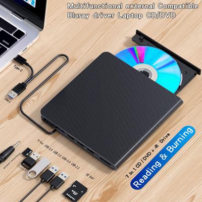 Всё-в-одном Внешний DVD-привод Type-C и SD-карта/USB Мобильный оптический привод для ноутбуков