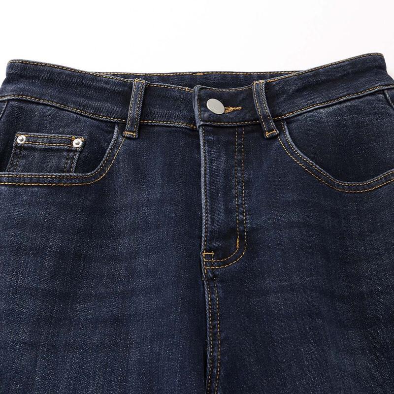 IEF Petite Lined Denim Wide-Leg Pants