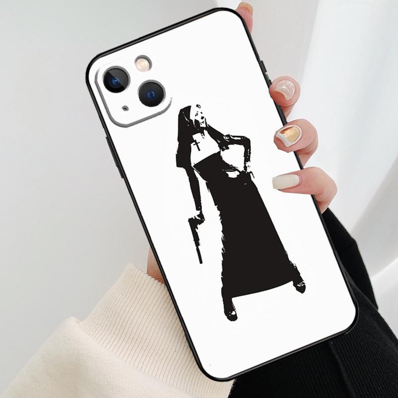 Чехол для телефона "Поцелуй сестры-монахини" для iPhone 17 Pro Max 14 13 12 11 15 16 Pro Max mini 16 15 Plus 16e 17 Air Cover