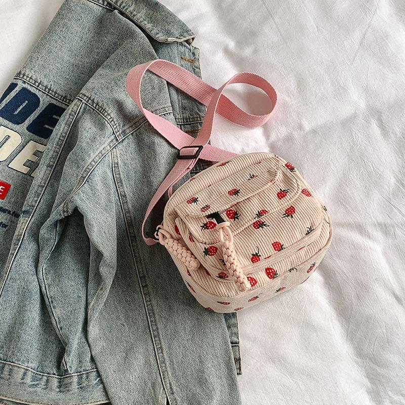 Высококачественная ретро вельветовая наплечная сумка кроссбоди маленькая квадратная сумка 2025 лето новая простая повседневная сумка для мобильного телефона