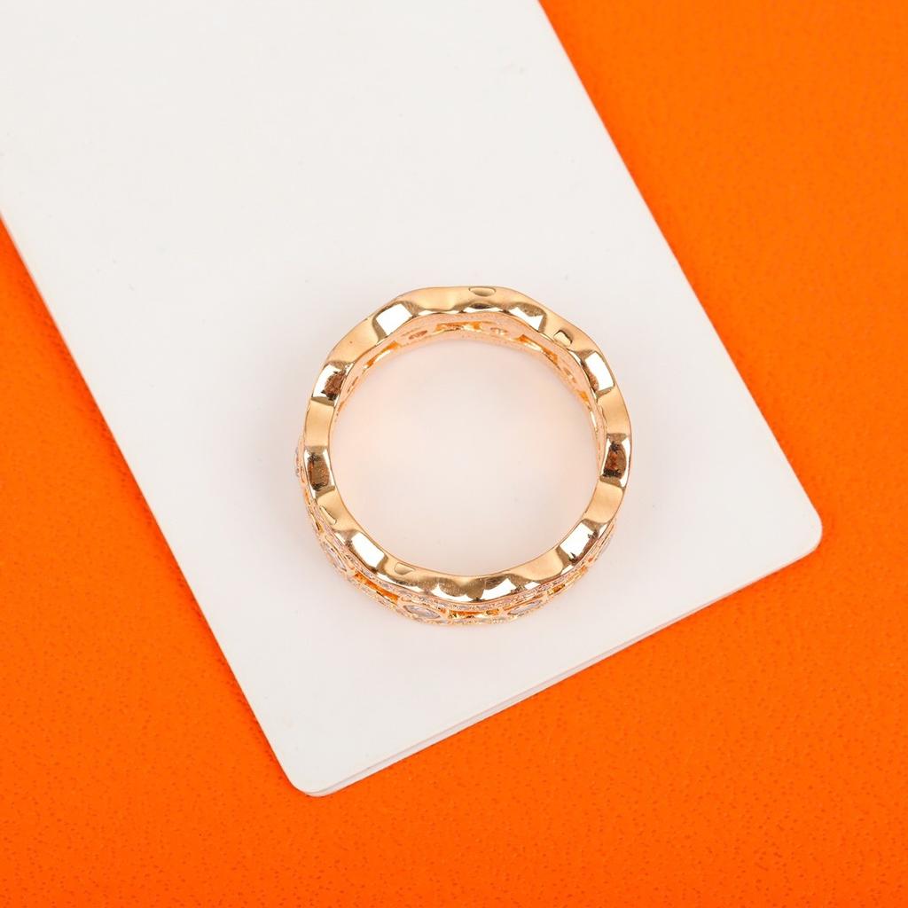 Высокая Новинка 2023 Распродажа Трендовое Высокое Качество Известный Европейский Бренд Классические Подарки Роскошные Ювелирные Изделия Кольца Для Женщин Волновой Дизайн Помолвка