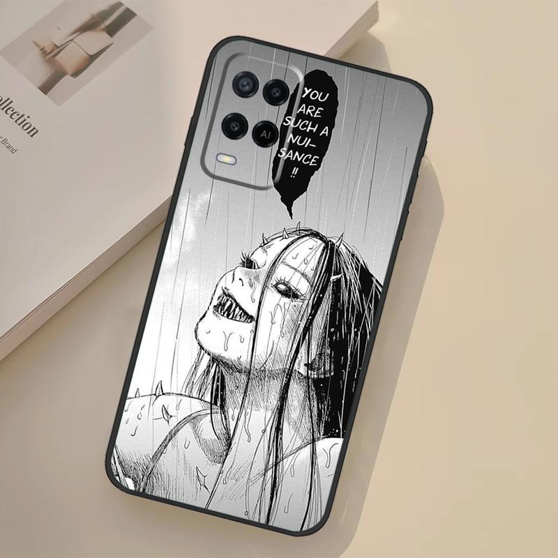 Чехол в стиле Хоррор Манга для Oppo A94 A74 A54 A80 A60 A40 A18 A38 A58 A78 A98 A96 A76 A16 A15 A17 A57 A77 A5 Pro