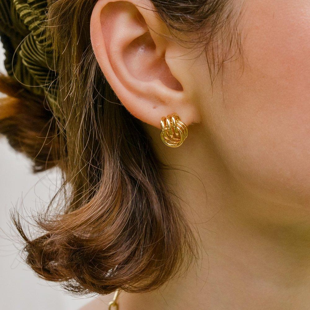 [Worn by Xiumin, Ahn Hee-yeon, and Suzy] Triple Mix Ring Earrings