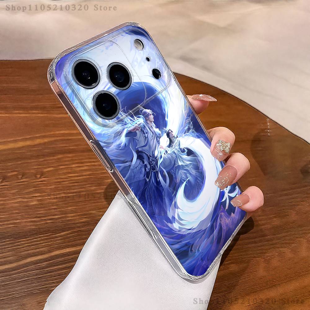 Чехол для телефона Renegade Immortal Xian Ni для iPhone 16,15,17,12,13,14,11 Max,Pro,Plus,X,XS,XR,SE4,E Mini Прозрачная крышка