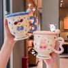 Graduation Season Souvenirs for Classmates and Teachers, Cute Rabbit Ceramic Mug, Birthday Gift Box for Boys and Girls