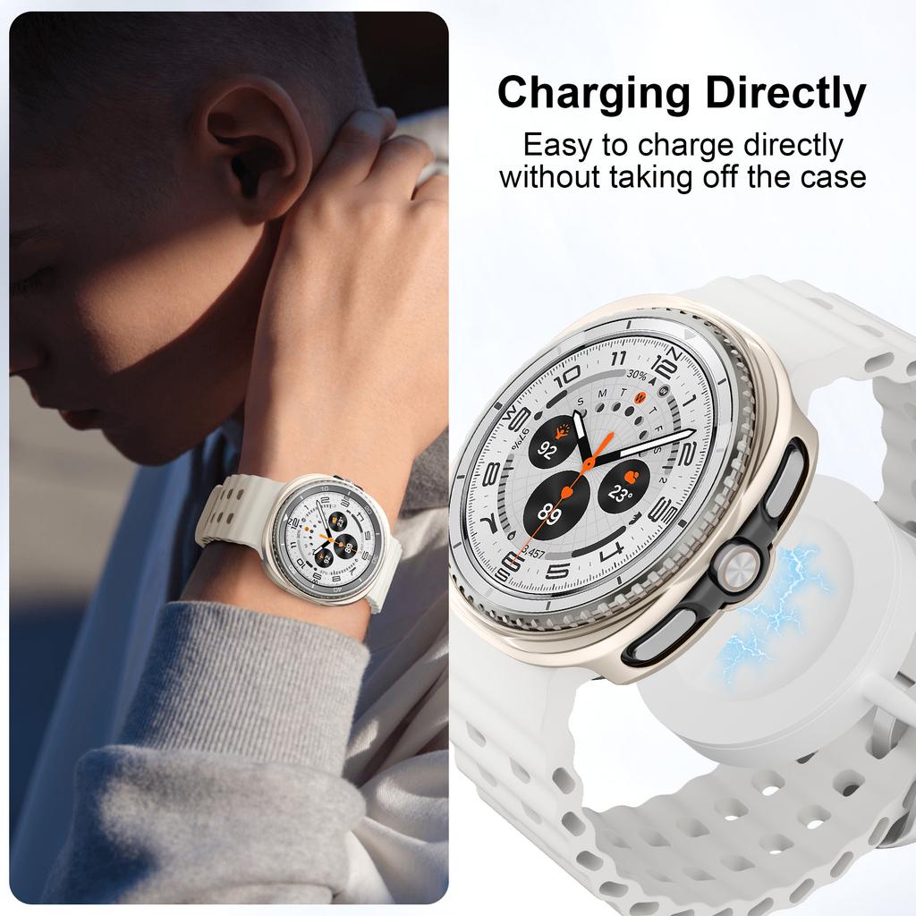 Полые корпуса из поликарбоната для Samsung galaxy watch 8 корпус 46 мм Аксессуары Защитный бампер-оболочка Для galaxy watch 8 40 мм 44 мм чехлы