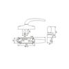 Aluminum Alloy Window Handle Hardware Door and Window Accessories Second Point Big Seat Yoke Shifter Handle for Casement windows