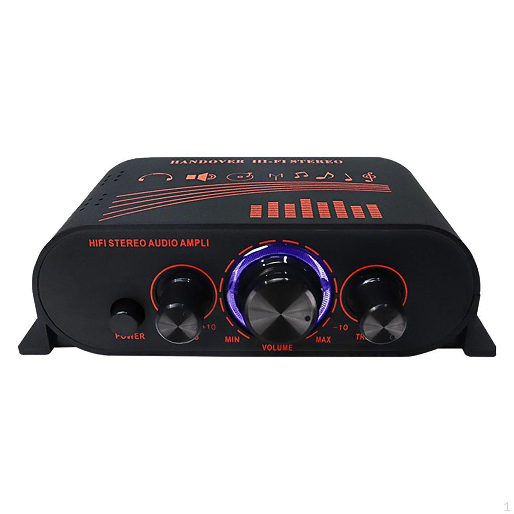 Мини-цифровой аудиоусилитель мощности HiFi Стереоусилитель, Автоматическая регулировка басов для