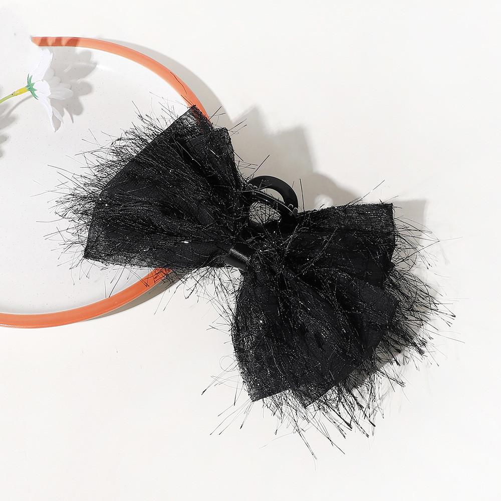 Double Sided Bow-Knot Grab Clip Hairpins Big Size Bow Velvet Hair Claws Korean Hair Clip Hair Style Accessories Fashion Barrette