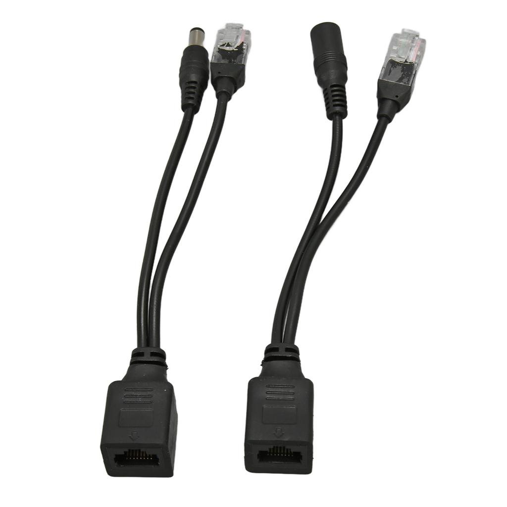 12V POE Splitter Adapter Stable Easy To Install Plug and Play Waterproof POE Splitter Adapter Male Female for IP Camera