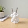 3D Printed Flower Shape Makeup Brush Holder, Floral Pen Pencil Holder, Aesthetic Cute Flower Home Decor, Desktop Organizer for Home Office