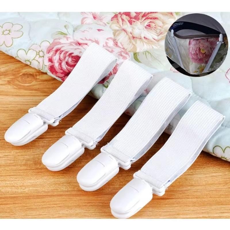 4-24Pcs Bed Sheet Elastic Gripper Clip Strap Fastener Mattress Cover Holder Grips