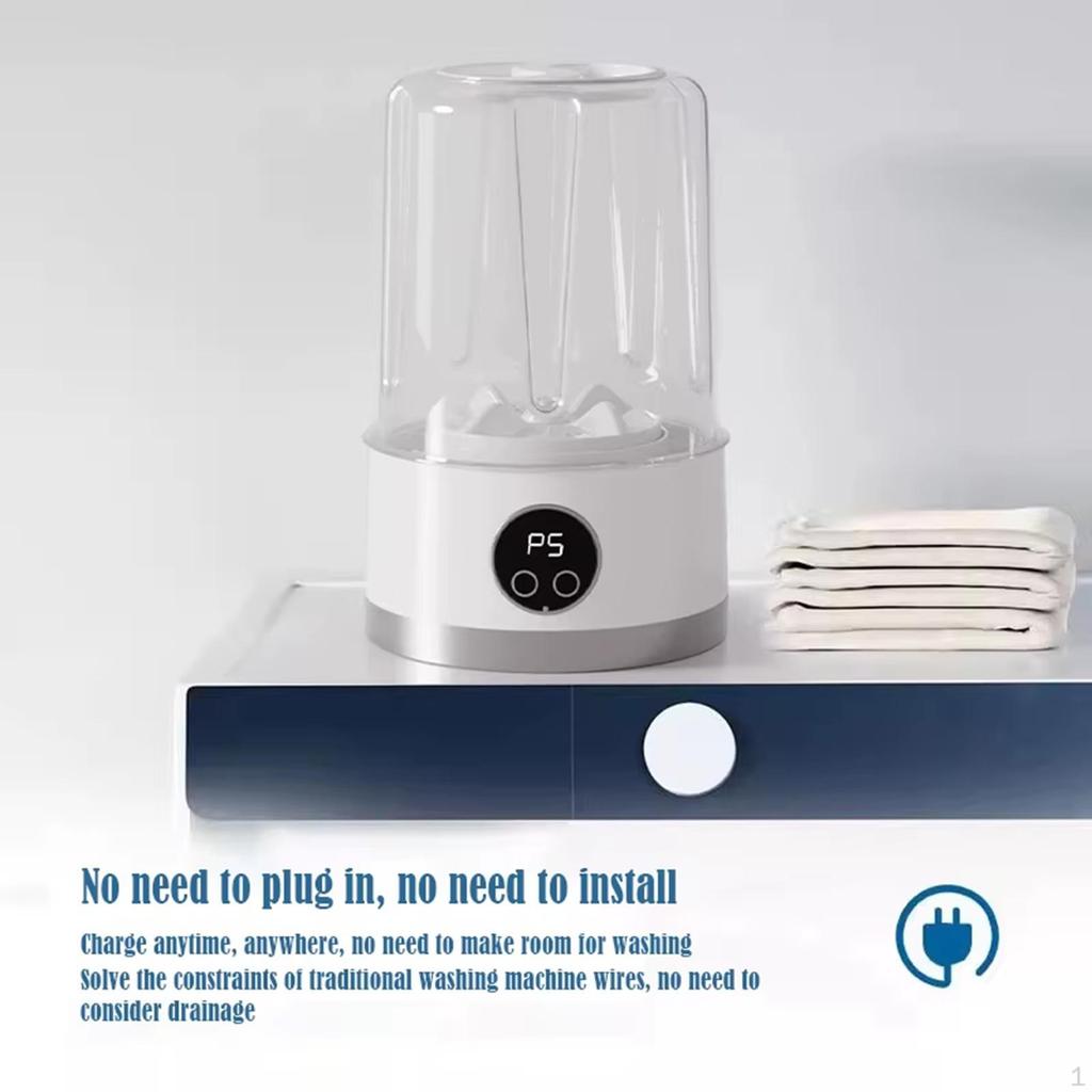 Стиральная машина для нижнего белья Автоматический слив Мини-стиральная машина Глубокая очистка Перезаряжаемая Очиститель для кистей для макияжа
