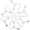 12 Clips Bed Sheet Holder Non-Slip Fixing Strap Grippers Durable Mattress Buckle  Blankets