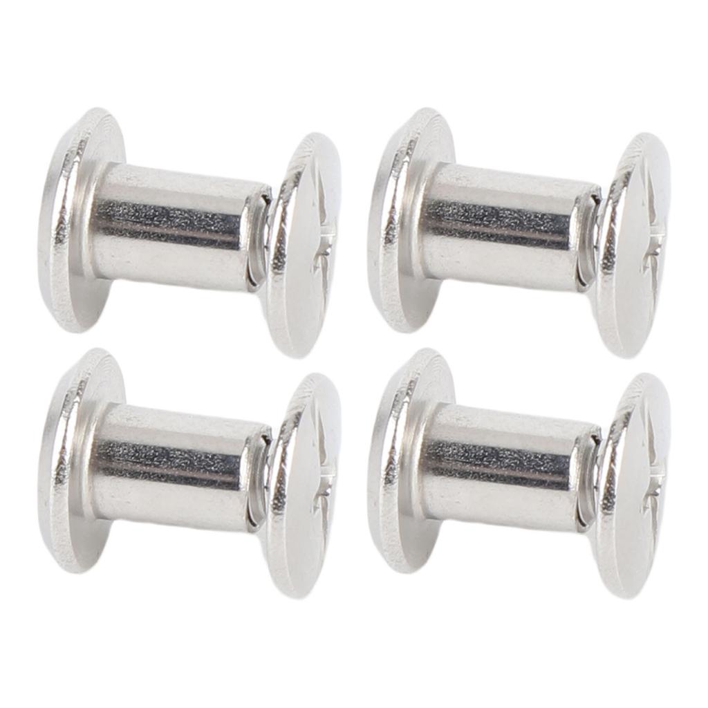 50 шт. заклепок-гвоздиков M4 из нержавеющей стали с круглой крышкой для книг