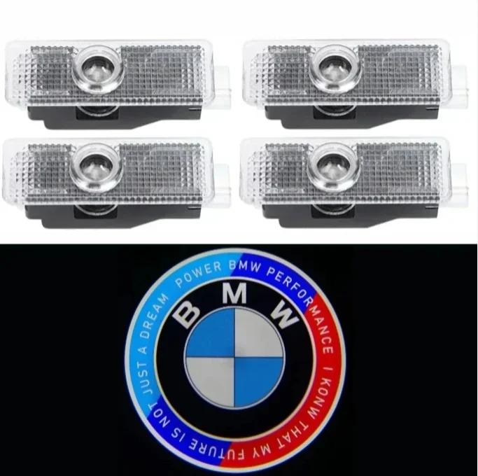 BMW GROUP 4Pcs Car LED HD Door Welcome Projector Laser Lamps For BMW E90 E60 E46 E93 F20 F21 F30 F31 F32 F33 F34 F15 F10 F01 F11