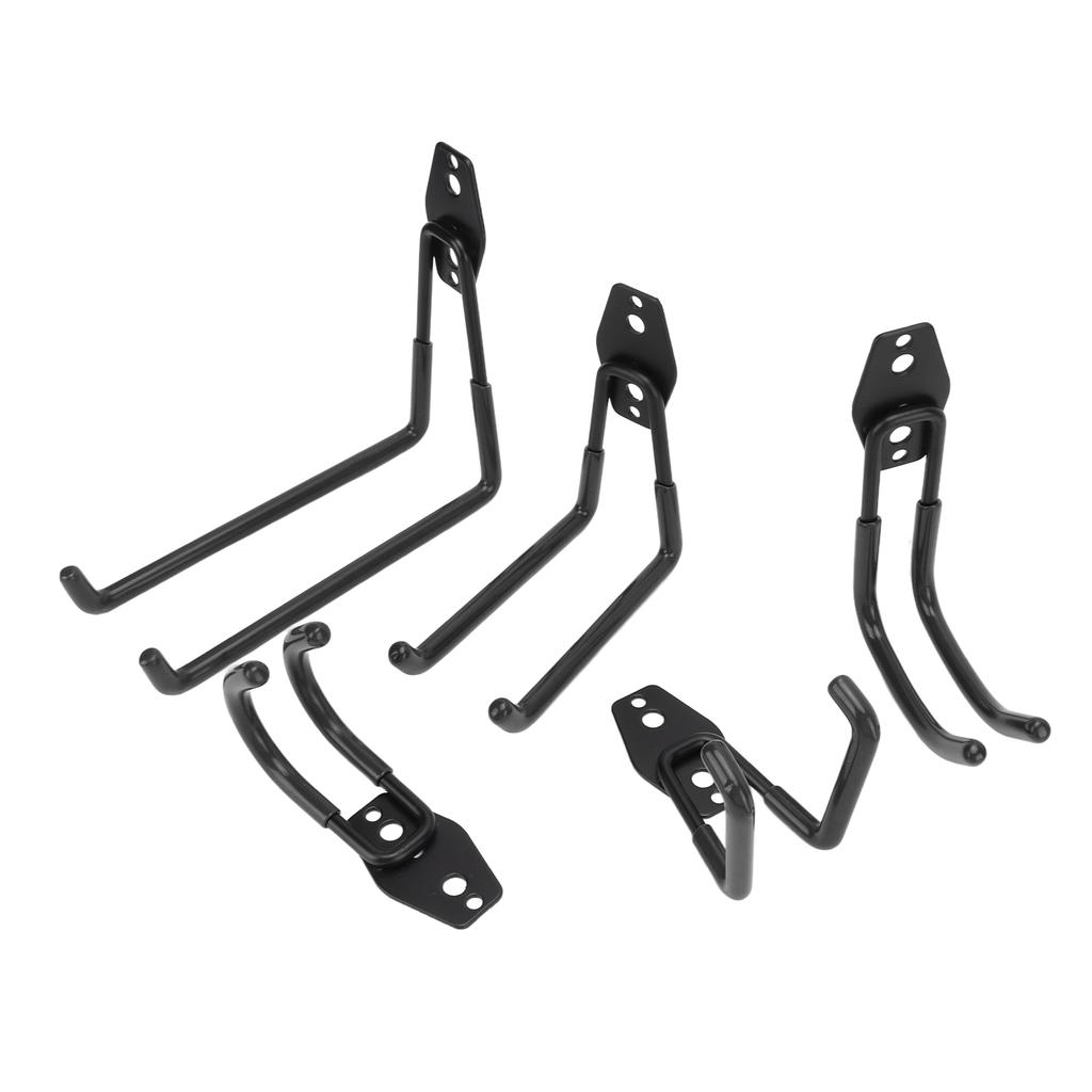 5PcsSet 40kg Garage Storage Double Hooks Heavy Duty Wall Mount Bicycle Holder Hanger for RV